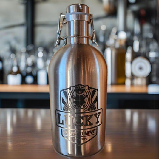 Lucky Brewing Company 64oz Stainless Steel Growler