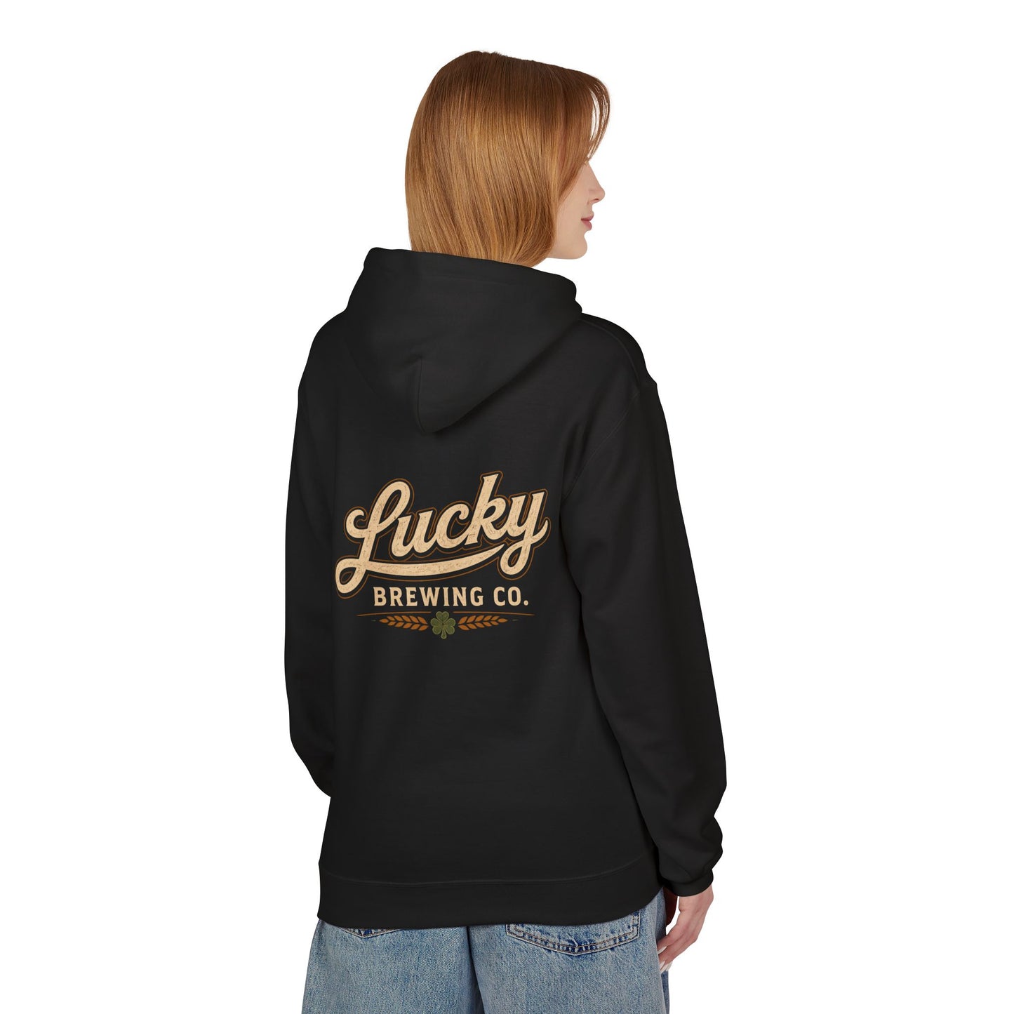 Lucky Brewing Co. Hoodie — Vintage Brewery Logo Pullover