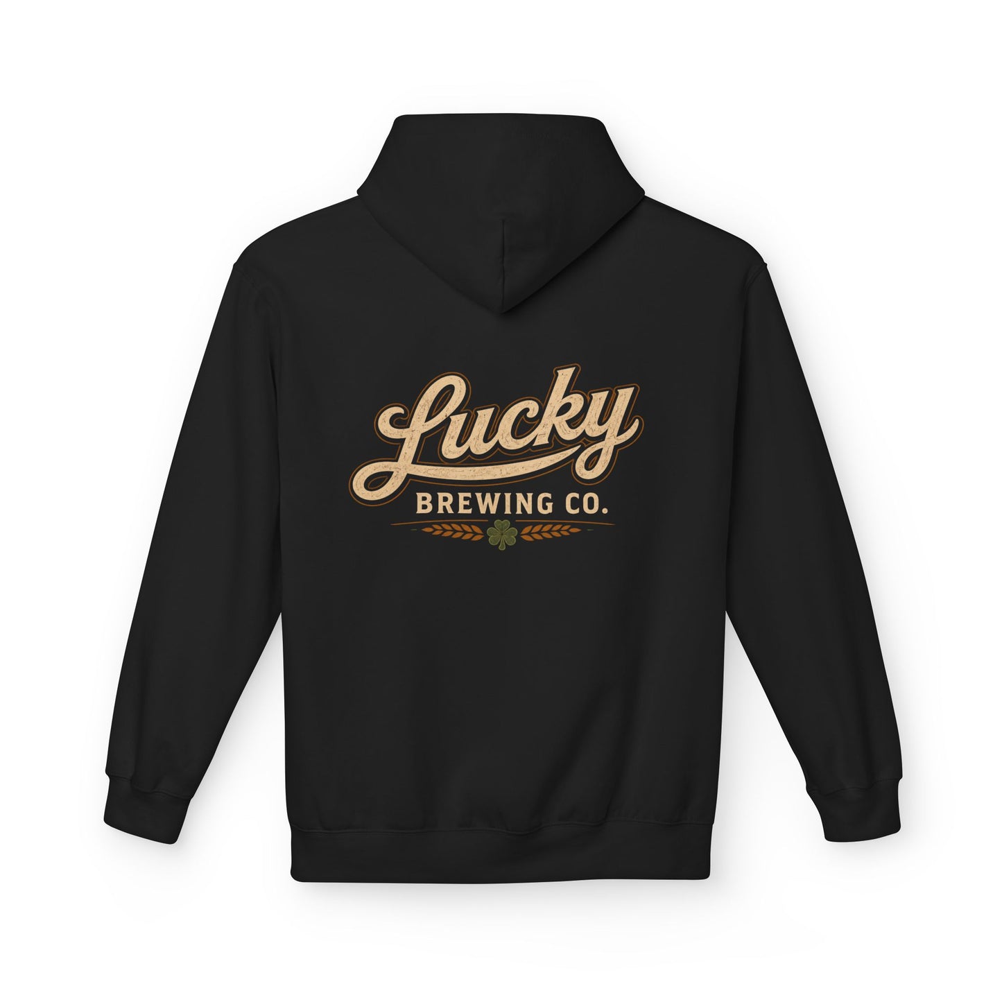 Lucky Brewing Co. Hoodie — Vintage Brewery Logo Pullover
