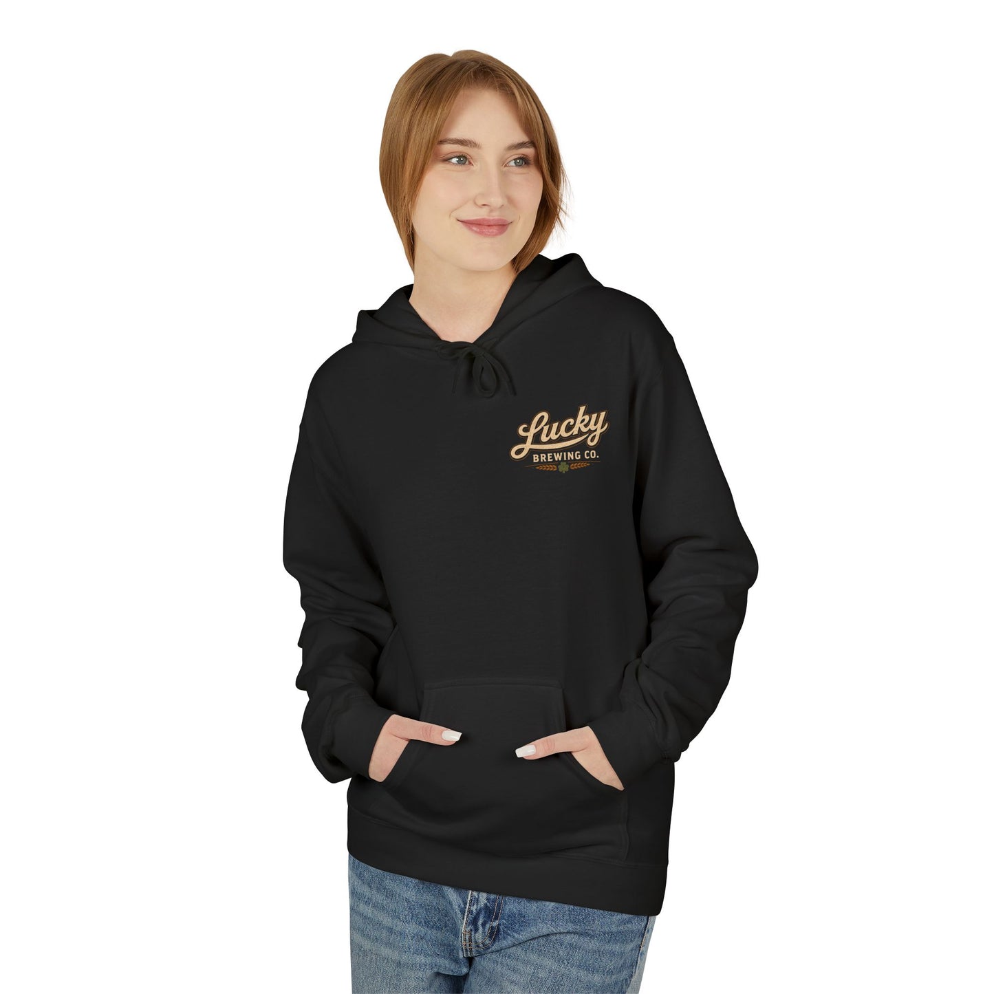 Lucky Brewing Co. Hoodie — Vintage Brewery Logo Pullover