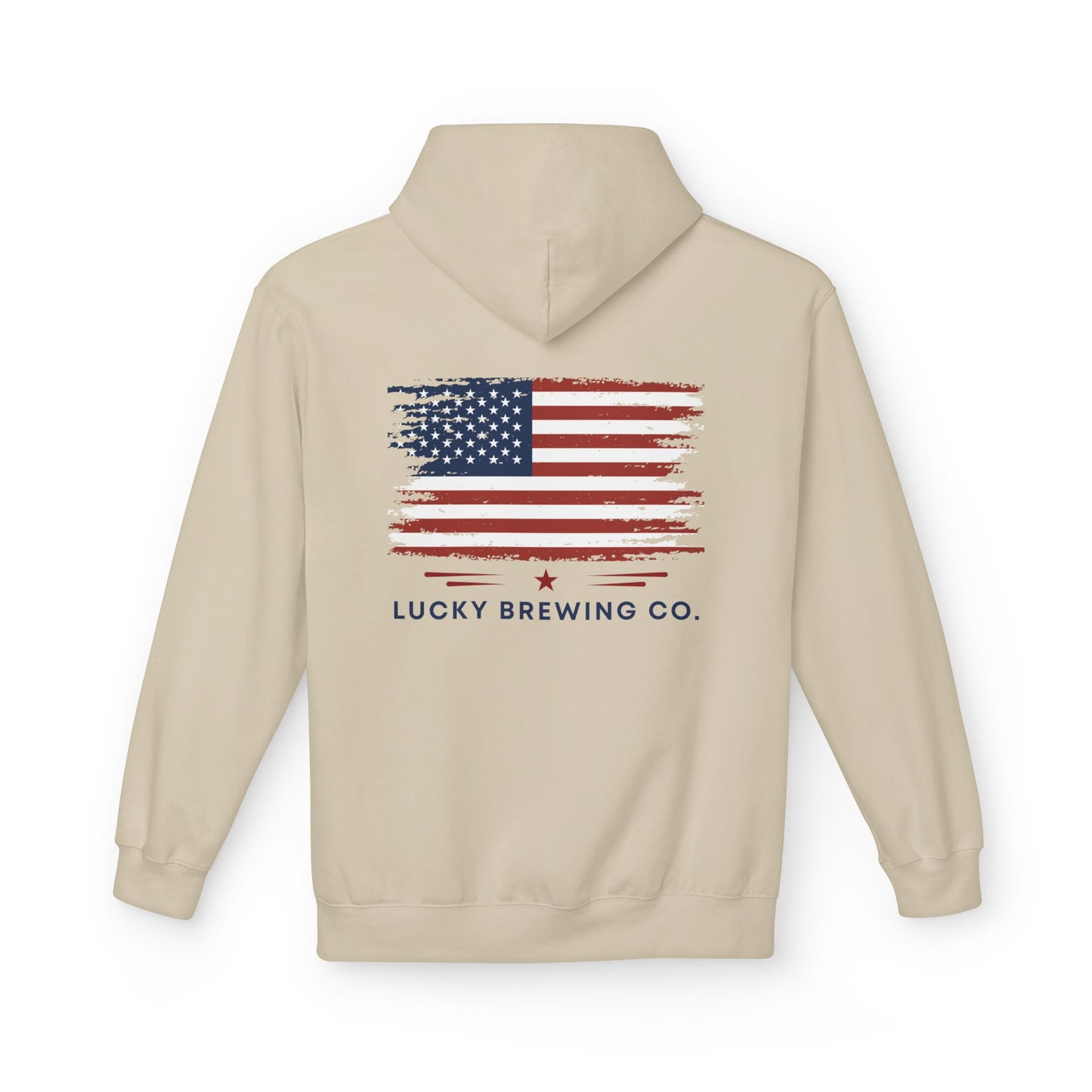 American Brew Club Hoodie — Lucky Brewing Co. Vintage Flag Pullover