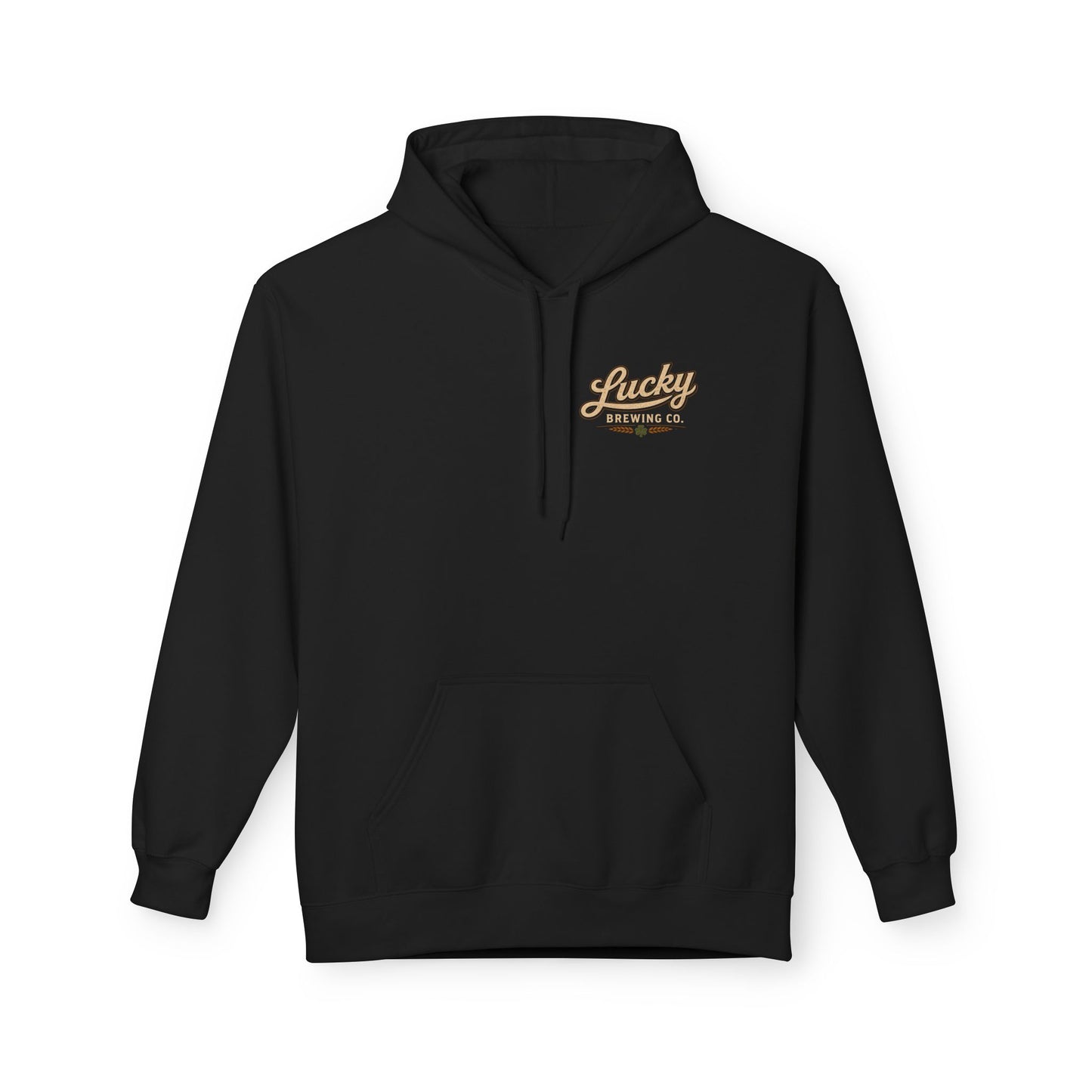 Lucky Brewing Co. Hoodie — Vintage Brewery Logo Pullover