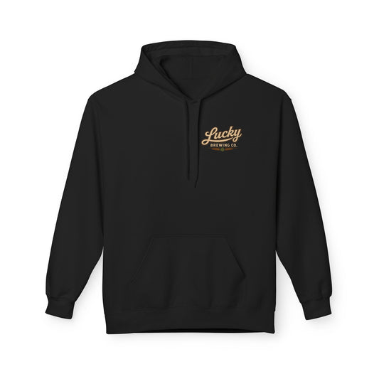 Lucky Brewing Co. Hoodie — Vintage Brewery Logo Pullover